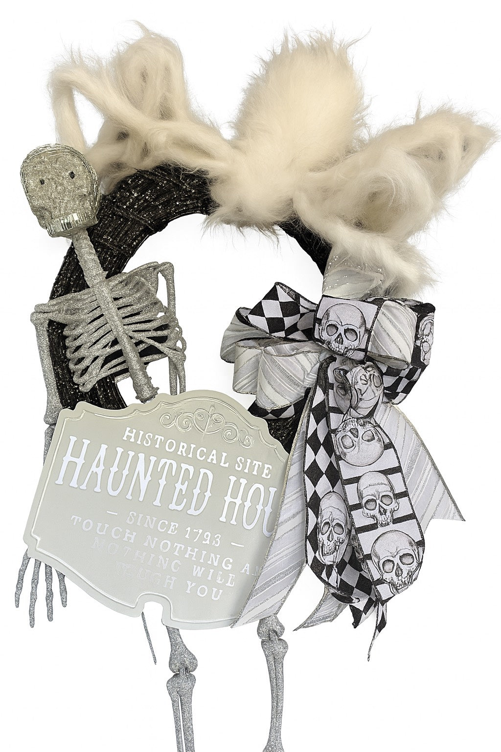Haunted House Skeleton Wreath